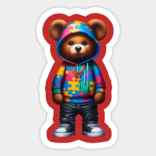 Autism Bear Sticker